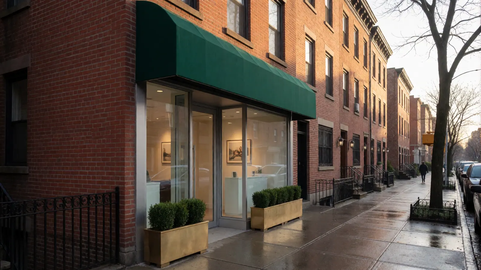 The storefront of Woodside Dental Care on 61st Street in Woodside, Queens